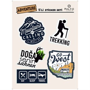 Adventure 5'li Sticker Seti