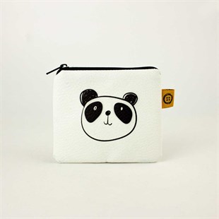 Çizim Panda Resimli Bozuk Para Cüzdanı