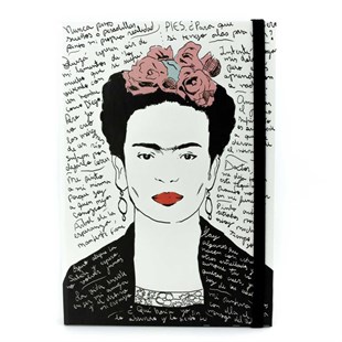 Frida Kahlo Günlük Not Defteri (Lastikli Defter)